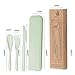 Vaveren Cutlery Set for Outdoor Gatherings and Family Meals, Green