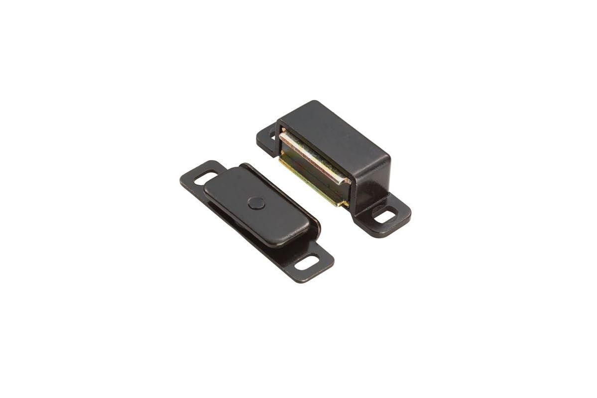 Carlisle Brass Matt Black Ftd Steel Magnetic Catch (6Kg Pull) 46 X 15 X 14Mm