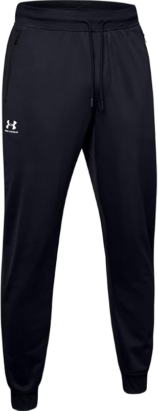 Under Armour Men's Sportstyle Tricot Joggers , Black (001)/White, Medium image 5