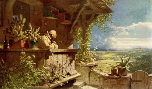 Tableaux Peinture sur Toile Fumée suspecte Spitzweg Décoration Chambre 60x90cm