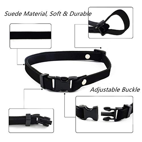 Petfavorites Everflowering Rose Flower Cat Dog Collar Bow Tie - Suede Puppy Necklace With Bell - Chihuahua Yorkie Girl Clothes Costume Outfits Accessory, Adjustable And Handmade (Red, Size M) #TOP4