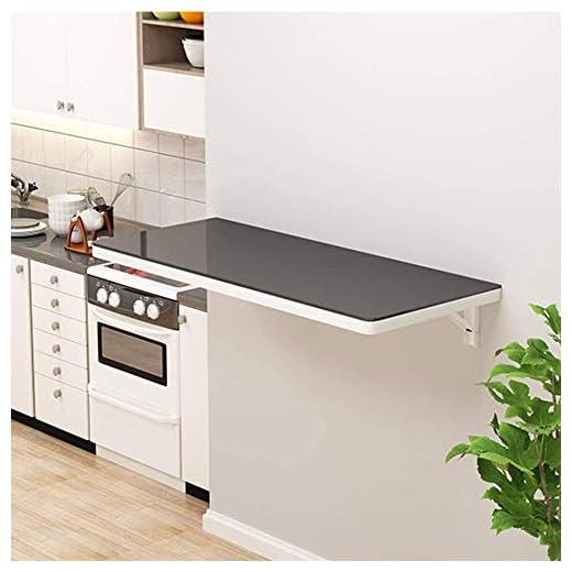Wall-Mounted Table Folding Kitchen Wood Dining Tables Living Room Furniture Kitchen Multi-use Computer Laptop Desk Space Saving,White-10040cm/3916in