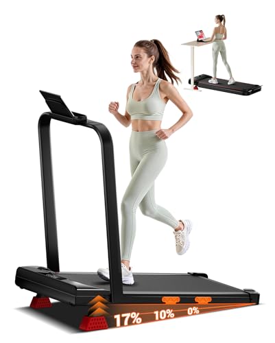 Image of Walking Pad Treadmill with 15% Incline 2.5HP Foldable Under Desk Walking Pad for Home and Offce with Remote Control
