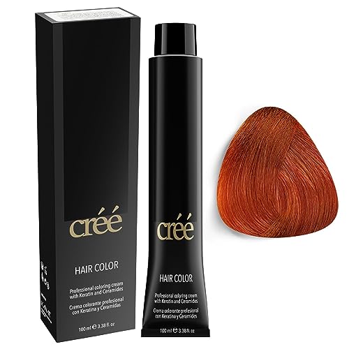 Color permanente profesional 7.44 Intense Copper Blond 100 ml miniatura 1