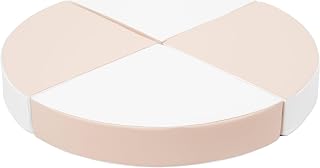Velinda Conjunto de 4 Bloques de Espuma para el Juego, guarderías, Salas de Juego (Color: Blanco, Capuccino)