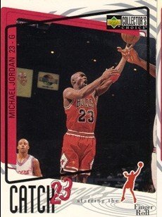 Amazon.com: 1997-98 Collector's Choice #187 Michael Jordan Catch