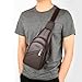 Leathario Genuine Leather Sling Crossbody Bag,Chest Shoulder Strap Backpack for Men, Casual Travel Daypack