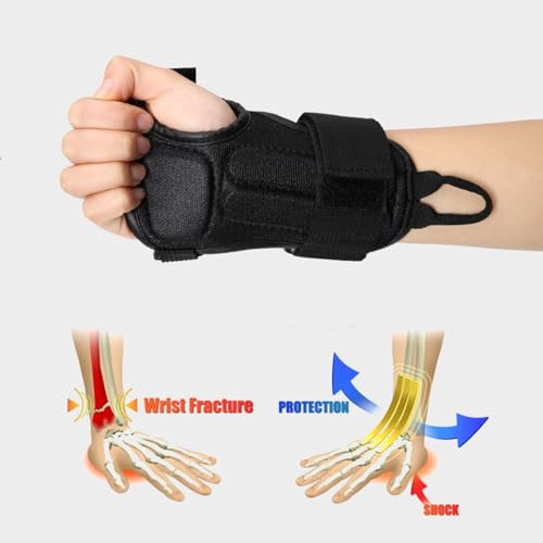 ERUMEI Pro Wrist Guards for Snowboarding and Skateboarding, Sport Protection Brace Gloves (M) - Thumbnail 4