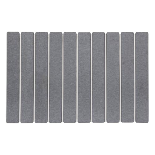 5Five - Tapis de Bain Caillebotis en Diatomite Gris 59x39cm – Antidérapant, Séchage Rapide, Facile à Entretenir – Accessoire pour Salle de Bain