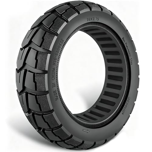 GYL 10X2.75 Scooter Tires: 70/65-6.5 Solid Tire for Hiboy Max3 Titan Pro Evercross H5 Hover 1 Alpha Electric Scooter Replacement Wheels 10x2.70-6.5, 10x2.75-6.5 Tubeless Off Road Rubber Tyre