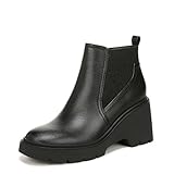 Naturalizer SOUL Women's Cora Fashion Boot Black Faux Leather 8.5 M