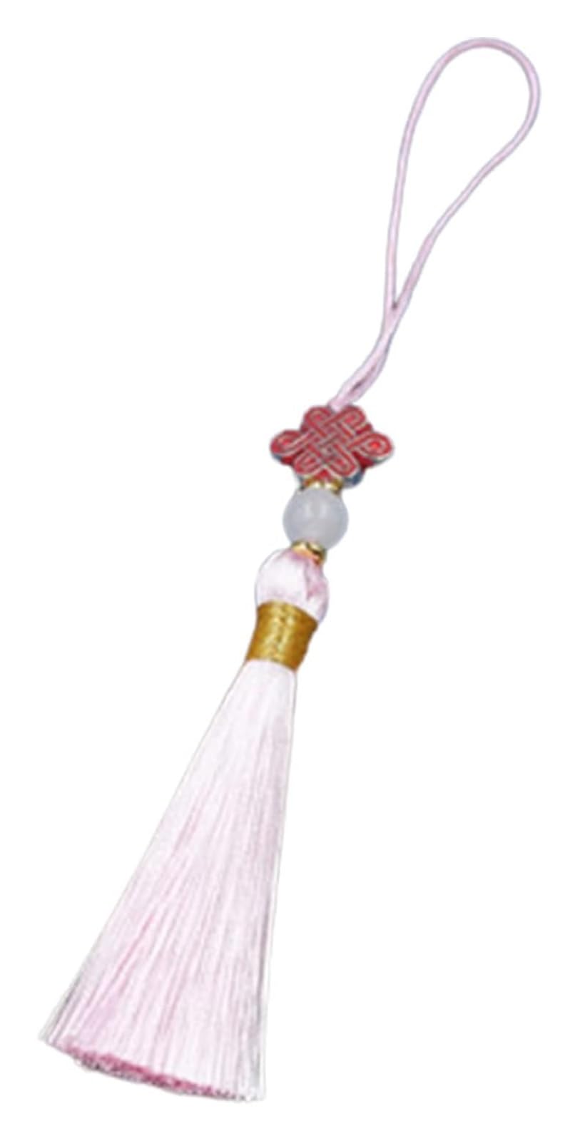 Tassels, Chinese Sword Tassel Handmade for Tai Chi Kung Fu Multicolor(Pink)