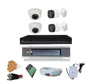 CP PLUS Full HD 4-Channel DVR with 2 Bullet Cameras & 2 Dome Cameras + 1 TB HDD + 4 CH ANTECH Power Supply + CP PLUS 2U NVR/DVR Rack