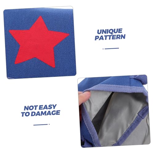 Vintage Canvas Messenger Purse with Star Pattern Adjustable Shoulder Strap for Boys for School Travel and Daily Use3