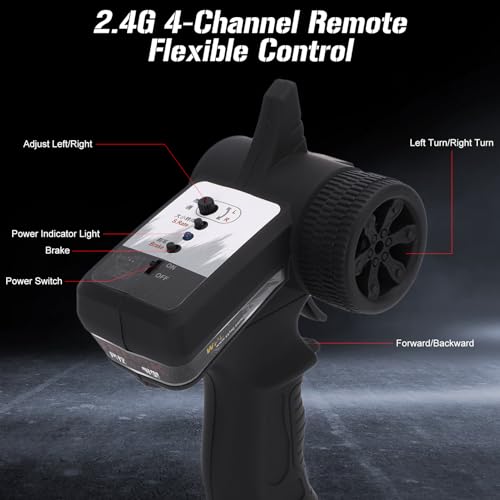 Télécommande voiture sur chenilles Irfora résistant aux obstacles extérieurs - 4