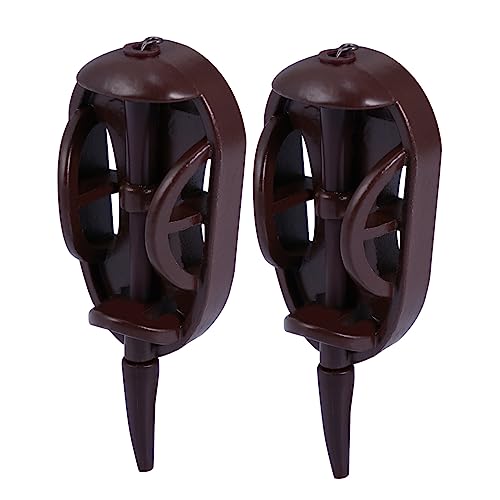 VINTORKY 2pcs Bait Cage Fishing Feeder Durable Fishing Bait Lightweight for Attracting Fish Quickly