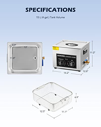 Creworks DUC-M 15L Ultrasonic Cleaner thumb #7