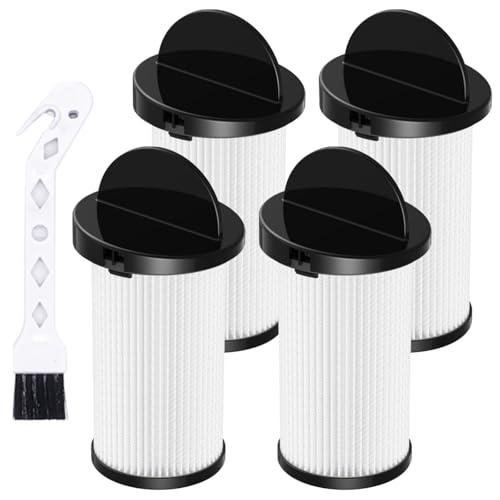Pre-Motor Filter for EyeVac Series Home, Pro, Pet, Air and Plus, Also Compatible with NeoVac Elite- Touchless Stationary Vacuum Compare to Part # EV-PMF, 4 Pack HEPA + 1 Pack Cleaning brush