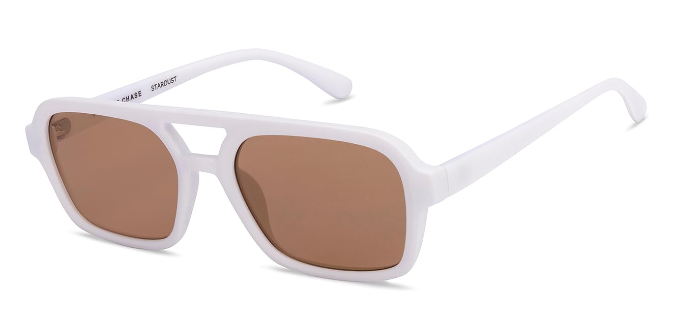 VINCENT CHASE EYEWEAR By Lenskart |Full Rim Rectangular|Stardust|Branded Latest And Stylish Sunglasses|Polarized And 100% UV Protected|For Men & Women|
