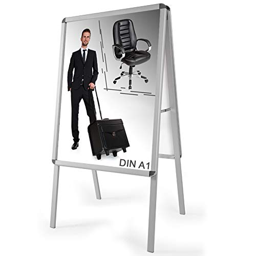 Stop trottoir exterieur A1 tectake en aluminium 64x65x118cm