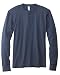 Canvas Long Sleeve Henley T-Shirt. 3150 - Large - Navy