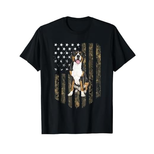 Camo American Flag Greater Swiss Mountain Dog 4th Of July T-Shirt