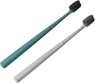 FOMIYES 2pcs Toothbrushes Bristle Toothbrush Adult Toothbrush Portable Toothbrush Reusable Toothbrush Child Toothbrush Tooth Brush Oral Care Teeth Cleaning Tool Aldult Care Brush