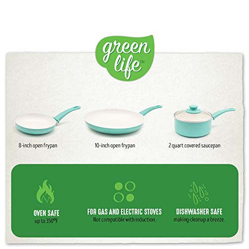 GreenLife CC000884-001 Soft Grip Absolutely Toxin-Free Healthy Ceramic Nonstick Dishwasher/Oven Safe Stay Cool Handle Cookware Set, Aluminum, Turquoise Main Image GreenLife CC000884-001 Soft Grip Absolutely Toxin-Free Healthy Ceramic Nonstick Dishwasher/Oven Safe Stay Cool Handle Cookware Set, Aluminum, Turquoise Main Image