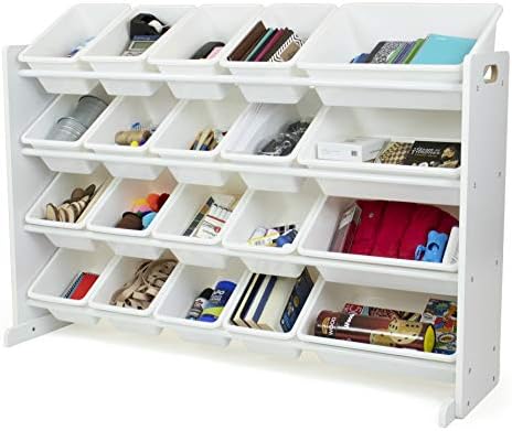Humble Crew Storage Organizer with 20 Storage Bins, White (WO814) 2 41WJmhFeRAL. AC