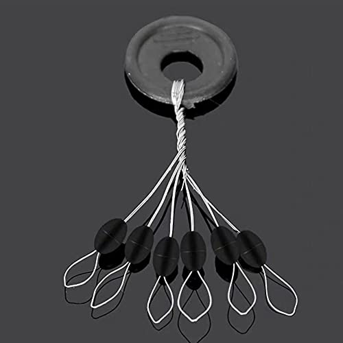 TOSSPER 120pcs / Set Pêche Bobber Stopper, Article De Pêche Accessoires pour Le Numéro De Ligne 0,4-2,0 Olive - Image 5