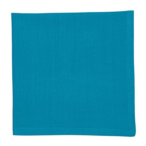 Design Imports Baja Cantina Cotton Southwest Table Linens, Napkins 20-Inch by 20-Inch, Set of 4, Turquoise