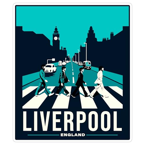 Liverpool England Sticker 4 Inch City Travel Souvenir Destination - Waterproof Vinyl Decal for Laptop Water Bottle Car Tumbler - Durable Aesthetic Long-Lasting Stickers for Adults ID44990