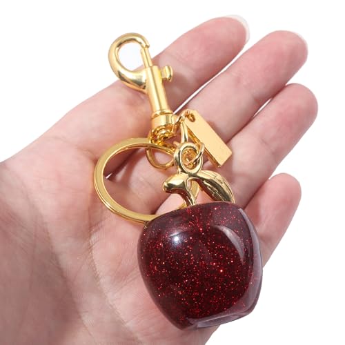 Image of Fruit Bag Charm Keychain - Gold Key Chain, Cute Purse Handbags Accessories - Beautiful Gift for Women