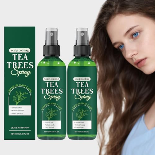 Tratamiento del cuero cabelludo de árbol de té, aceite acondicionador Naturals, ligeramente formulado para el cuidado del cuero cabelludo seco - fortalece el cabello, aporta brillo y suavidad, aceite