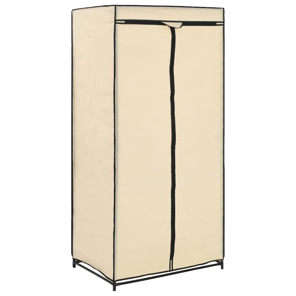 Mobili Armadio 2Pezzi Crema 75x50x160cm, Salvaspazio Armadietto da Esterno, Mobili Esterno Balcone per Soggiorno, Ufficio, Camera da Letto, Bagno Decor per Casa
