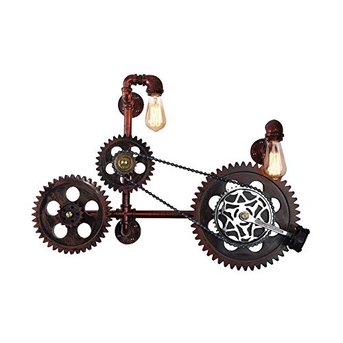 Applique industrielle GRENIER rétro en bois et métal pour chambre et salon cosy