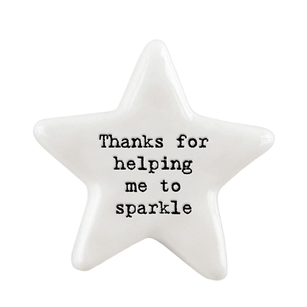 That's Crackers! Thanks for Helping Me Sparkle | Ceramic Star Token | Mini Gift | Cracker Filler