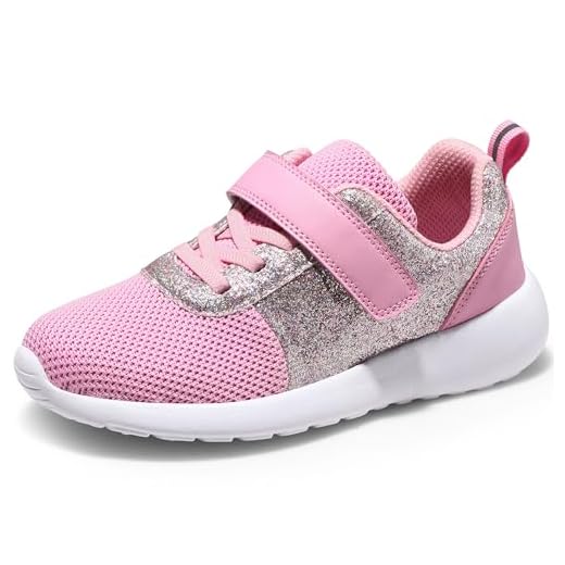 Mädchen Schuhe Kinder Turnschuhe Glitzer Sportschuhe Laufschuhe Hallenschuhe Sneakers Klettverschluss Tennisschuhe Festliche für Jugendliche,34 EU,Pink