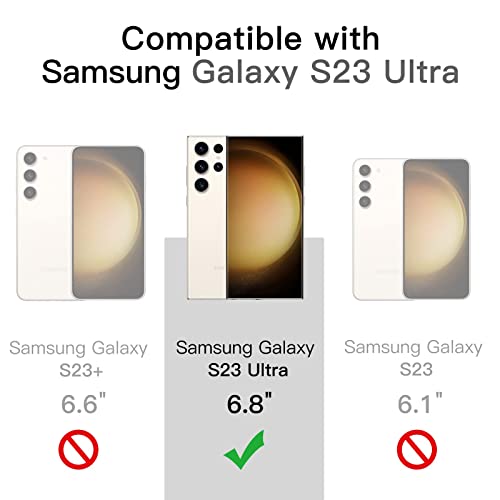 Image of IQShield EvoClear Back cover Case For Samsung Galaxy S23 Ultra 5G, Shockproof Bumper Protective Covers Cases, Anti-Scratch Hard PC, for Women, Men - Clear