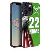 Lacrosse vs Jesus Hand America Flag Custom Lacrosse Phone Case Compatible with iPhone 11 12 13 14 15 Pro Max Samsung Z FILP 3/4 Galaxy S23 S22 S21 S20 FE A14 A54 A03S A13 A53 Note 20 Moto