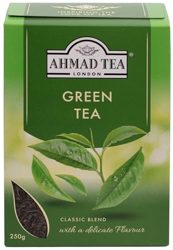 Ahmad Tea - Green Tea - Grüntee aus chinesischem Chun Mee Teeblättern und Spitzen - Lose - 250g