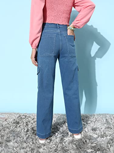Image of Dolce Crudo High Rise Wide Leg Jeans for Women
