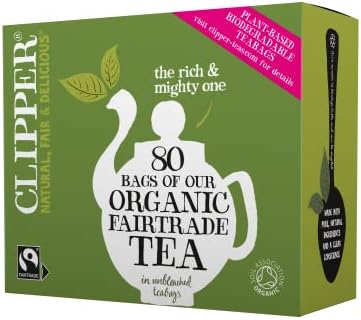 Clipper Organic Fair Trade Everyday Black Tea, 80 Count (Pack of 1)