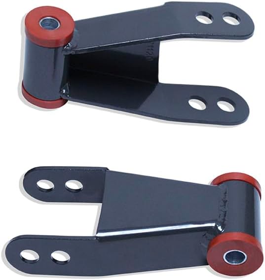 Max Trac Suspension Part# 411120 is A Pair of 2" Rear LOWERING Shackles FABRICATED from Steel & Powder Coated Grey