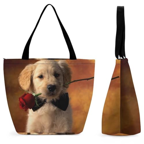 Sac de voyage Golden Retriever grand volume anti-encombrement pour femme