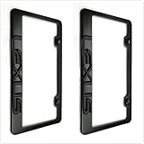 WZFCTMD 3D Raised Emblem License Plate Frame for Lexus Sport, Stainless Steel Black, 2Pcs