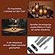 Candeldo Windlicht Glas Windlichter Outdoor: 3er Set Windlicht Schwarz Metall Kerzenhalter Glaszylinder Deko Tisch Wohnzimmer Garten Vase Modern Windlichter Draußen und Drinnen Teelicht Stumpenkerze
