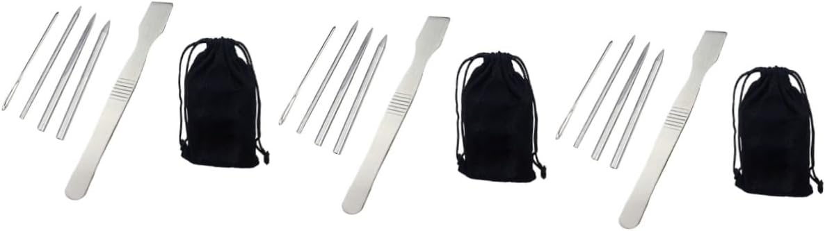 Lurrose 3sets Lacing Needle Set FID Lacing Needles Kit DIY Jewelry Accessories