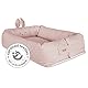 roba Babylounge ’roba style’, mit Häschen-Gesicht ’Lily’, rosa, Wickelauflage