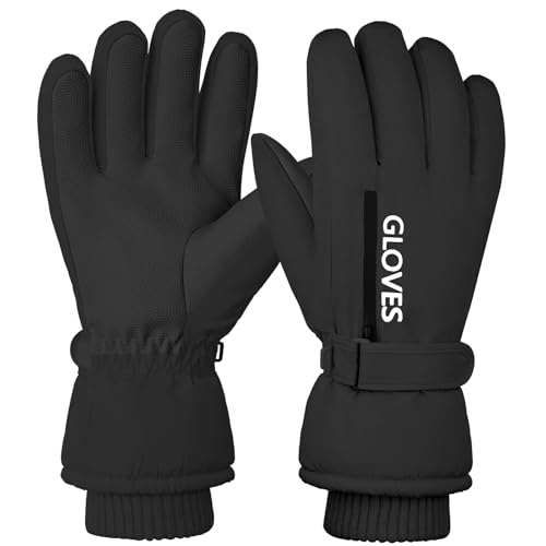 Gilotop Women Ski Gloves Winter Waterproof Touchscreen Hand Warming Sports Gloves